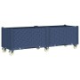 Jardinera con ruedas PP azul gris 160x50x54 cm en Macetas y jardineras | Comprar online en Foru.es
