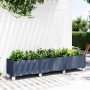 Jardinera con ruedas PP azul gris 240x50x54 cm en Macetas y jardineras | Comprar online en Foru.es