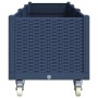 Jardinera con ruedas PP azul gris 240x50x54 cm en Macetas y jardineras | Comprar online en Foru.es