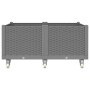 Jardinera con ruedas PP gris claro 100x80x54 cm en Macetas y jardineras | Comprar online en Foru.es