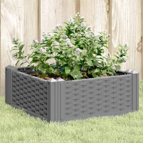Jardinera con clavijas PP gris claro 42,5x42,5x28,5 cm en Macetas y jardineras | Comprar online en Foru.es