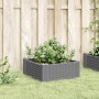 Jardinera con clavijas PP gris claro 42,5x42,5x28,5 cm en Macetas y jardineras | Comprar online en Foru.es