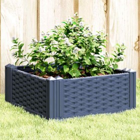 Jardinera con clavijas PP azul gris 42,5x42,5x28,5 cm en Macetas y jardineras | Comprar online en Foru.es