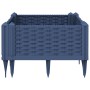 Jardinera con clavijas PP azul gris 42,5x42,5x28,5 cm en Macetas y jardineras | Comprar online en Foru.es