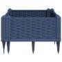 Jardinera con clavijas PP azul gris 42,5x42,5x28,5 cm en Macetas y jardineras | Comprar online en Foru.es