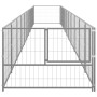 Perrera plateada 10 m² acero de vidaXL, Casetas y cercados para perros - Ref: Foro24-3082108, Precio: 343,39 €, Descuento: %