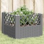 Jardinera con clavijas PP gris claro 43,5x43,5x43,5 cm en Macetas y jardineras | Comprar online en Foru.es