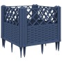 Jardinera con clavijas PP azul gris 43,5x43,5x43,5 cm en Macetas y jardineras | Comprar online en Foru.es