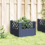 Jardinera con clavijas PP azul gris 43,5x43,5x43,5 cm en Macetas y jardineras | Comprar online en Foru.es