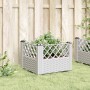 Jardinera con clavijas PP blanco 43,5x43,5x43,5 cm en Macetas y jardineras | Comprar online en Foru.es