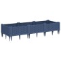 Jardinera con clavijas PP azul gris 125x40x28,5 cm en Macetas y jardineras | Comprar online en Foru.es