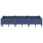 Jardinera con clavijas PP azul gris 125x40x28,5 cm en Macetas y jardineras | Comprar online en Foru.es