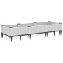 Jardinera con clavijas PP blanco 125x40x28,5 cm en Macetas y jardineras | Comprar online en Foru.es