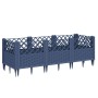 Jardinera con clavijas PP azul gris 123,5x43,5x43,5 cm en Macetas y jardineras | Comprar online en Foru.es