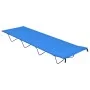 Cama de camping tela Oxford y acero azul 180x60x19 cm de vidaXL, Catres - Ref: Foro24-312478, Precio: 37,53 €, Descuento: %