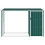 Cobertizo jardín de leña acero galvanizado verde 245x98x159 cm de vidaXL, Cobertizos - Ref: Foro24-46293, Precio: 152,19 €, D...