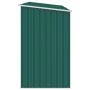 Cobertizo jardín de leña acero galvanizado verde 245x98x159 cm de vidaXL, Cobertizos - Ref: Foro24-46293, Precio: 160,89 €, D...