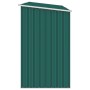 Cobertizo jardín de leña acero galvanizado verde 245x98x159 cm de vidaXL, Cobertizos - Ref: Foro24-46293, Precio: 152,19 €, D...