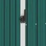 Cobertizo jardín de leña acero galvanizado verde 245x98x159 cm de vidaXL, Cobertizos - Ref: Foro24-46293, Precio: 160,89 €, D...