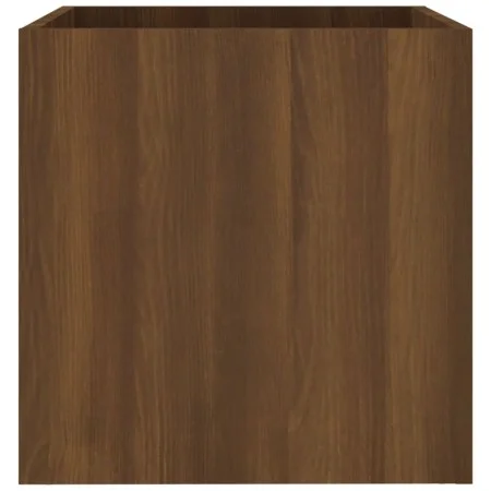 Jardinera de madera contrachapada marrón roble 40x40x40 cm de vidaXL, Maceteros y jardineras - Ref: Foro24-820501, Precio: 36...