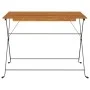 Mesa de cafetería plegable madera acacia y acero 100x54x71 cm de vidaXL, Mesas de jardín - Ref: Foro24-319971, Precio: 86,13 ...