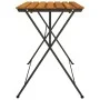 Mesa de cafetería plegable madera acacia y acero 100x54x71 cm de vidaXL, Mesas de jardín - Ref: Foro24-319971, Precio: 86,13 ...
