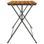 Mesa de cafetería plegable madera acacia y acero 100x54x71 cm de vidaXL, Mesas de jardín - Ref: Foro24-319971, Precio: 87,64 ...
