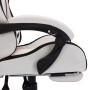 Silla gaming con luces LED RGB cuero sintético negro y blanco de vidaXL, Sillas de oficina - Ref: Foro24-288015, Precio: 190,...