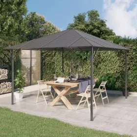 Cenador con techo gris antracita 3x3 m de vidaXL, Carpas y cenadores - Ref: Foro24-315247, Precio: 604,48 €, Descuento: %