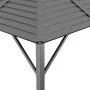 Cenador con techo gris antracita 3x3 m de vidaXL, Carpas y cenadores - Ref: Foro24-315247, Precio: 604,48 €, Descuento: %