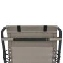 Reposacabezas de silla jardín textilene gris taupe 40x7,5x15 cm de vidaXL, Cojines para sillas y sofás - Ref: Foro24-47934, P...