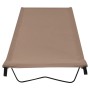 Cama de camping tela Oxford y acero taupé 180x60x19 cm de vidaXL, Catres - Ref: Foro24-312482, Precio: 37,75 €, Descuento: %