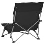 Sillas de playa plegables 2 unidades tela negras de vidaXL, Sillas de jardín - Ref: Foro24-312489, Precio: 75,03 €, Descuento: %