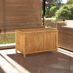 Caja de almacenaje de jardín bambú 90x52x55 cm de vidaXL, Cajas de almacenaje para exteriores - Ref: Foro24-319875, Precio: 1...