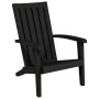 Silla de jardín Adirondack polipropileno negro de vidaXL, Sillas de jardín - Ref: Foro24-364165, Precio: 103,52 €, Descuento: %