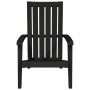 Silla de jardín Adirondack polipropileno negro de vidaXL, Sillas de jardín - Ref: Foro24-364165, Precio: 103,52 €, Descuento: %