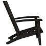 Silla de jardín Adirondack polipropileno negro de vidaXL, Sillas de jardín - Ref: Foro24-364165, Precio: 103,52 €, Descuento: %