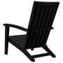 Silla de jardín Adirondack polipropileno negro de vidaXL, Sillas de jardín - Ref: Foro24-364165, Precio: 102,26 €, Descuento: %
