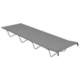 Cama de camping tela Oxford y acero gris 180x60x19 cm de vidaXL, Catres - Ref: Foro24-312481, Precio: 40,61 €, Descuento: %