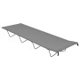 Cama de camping tela Oxford y acero gris 180x60x19 cm de vidaXL, Catres - Ref: Foro24-312481, Precio: 41,48 €, Descuento: %