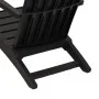 Silla de jardín Adirondack polipropileno negro de vidaXL, Sillas de jardín - Ref: Foro24-364165, Precio: 102,26 €, Descuento: %