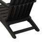 Silla de jardín Adirondack polipropileno negro de vidaXL, Sillas de jardín - Ref: Foro24-364165, Precio: 103,52 €, Descuento: %