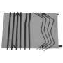 Cama de camping tela Oxford y acero gris 180x60x19 cm de vidaXL, Catres - Ref: Foro24-312481, Precio: 41,48 €, Descuento: %