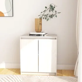Armario auxiliar madera maciza de pino blanco 60x36x65 cm de vidaXL, Aparadores - Ref: Foro24-833098, Precio: 73,39 €, Descue...