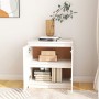 Armario auxiliar madera maciza de pino blanco 60x36x65 cm de vidaXL, Aparadores - Ref: Foro24-833098, Precio: 74,35 €, Descue...