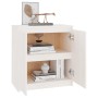 Armario auxiliar madera maciza de pino blanco 60x36x65 cm de vidaXL, Aparadores - Ref: Foro24-833098, Precio: 74,35 €, Descue...