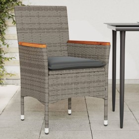 Sillones de jardín con cojines 2 uds ratán sintético gris en Sillas de jardín | Comprar online en Foru.es