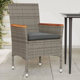 Sillones de jardín con cojines 2 uds ratán sintético gris en Sillas de jardín | Comprar online en Foru.es