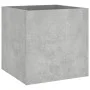 Jardinera de madera contrachapada gris hormigón 40x40x40 cm de vidaXL, Maceteros y jardineras - Ref: Foro24-808796, Precio: 3...