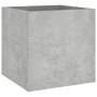 Jardinera de madera contrachapada gris hormigón 40x40x40 cm de vidaXL, Maceteros y jardineras - Ref: Foro24-808796, Precio: 3...